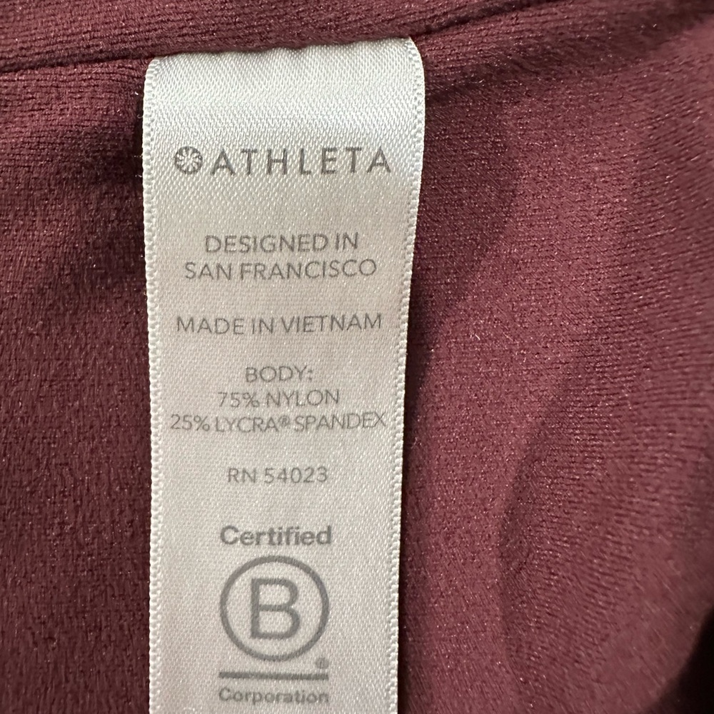 Athleta Maroon Elation Tights - Picture 5 of 5